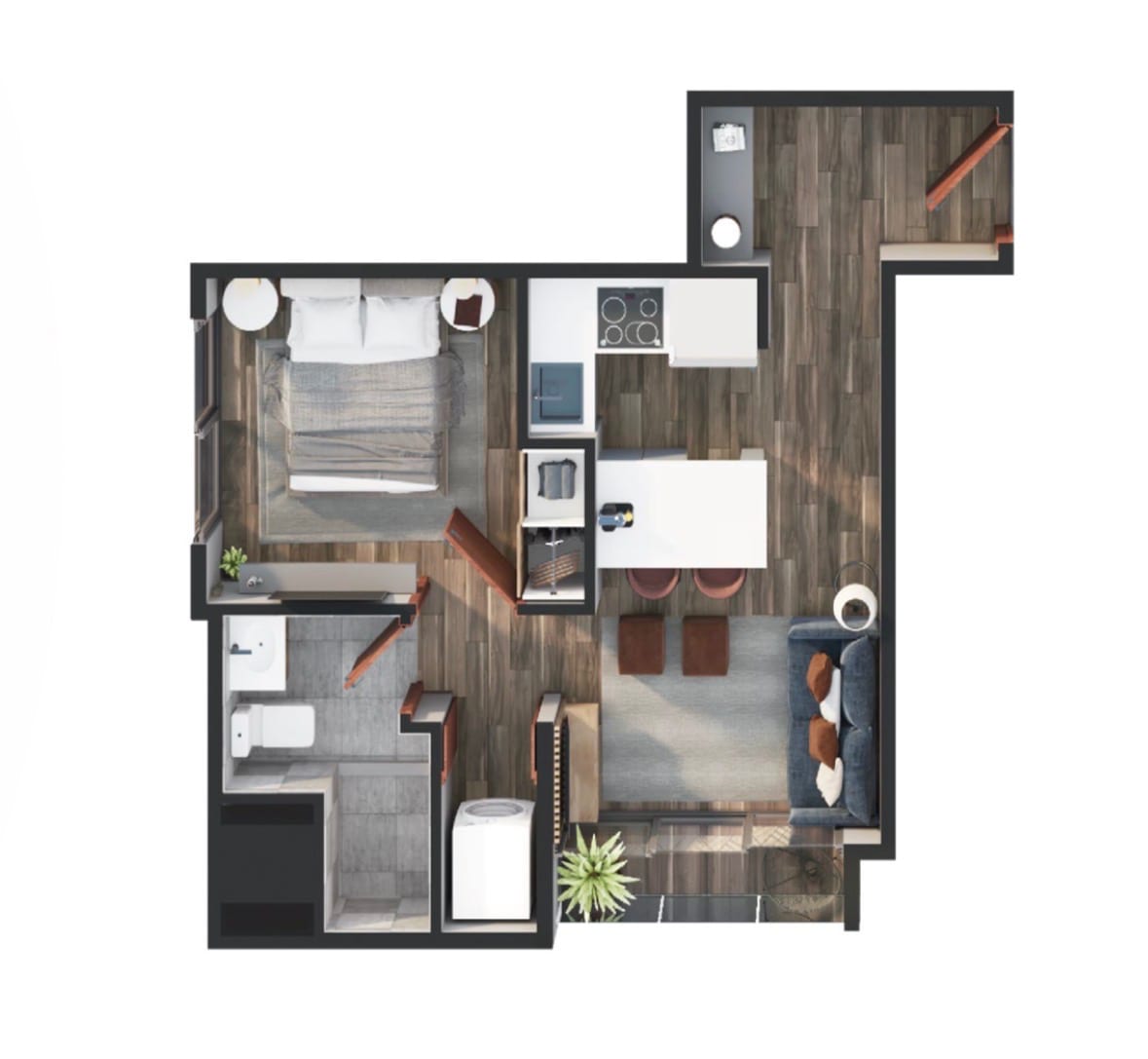 Apartamento de 1 dormitorio en venta z10 muy cerca del CC La Estación — foto 17 de 17