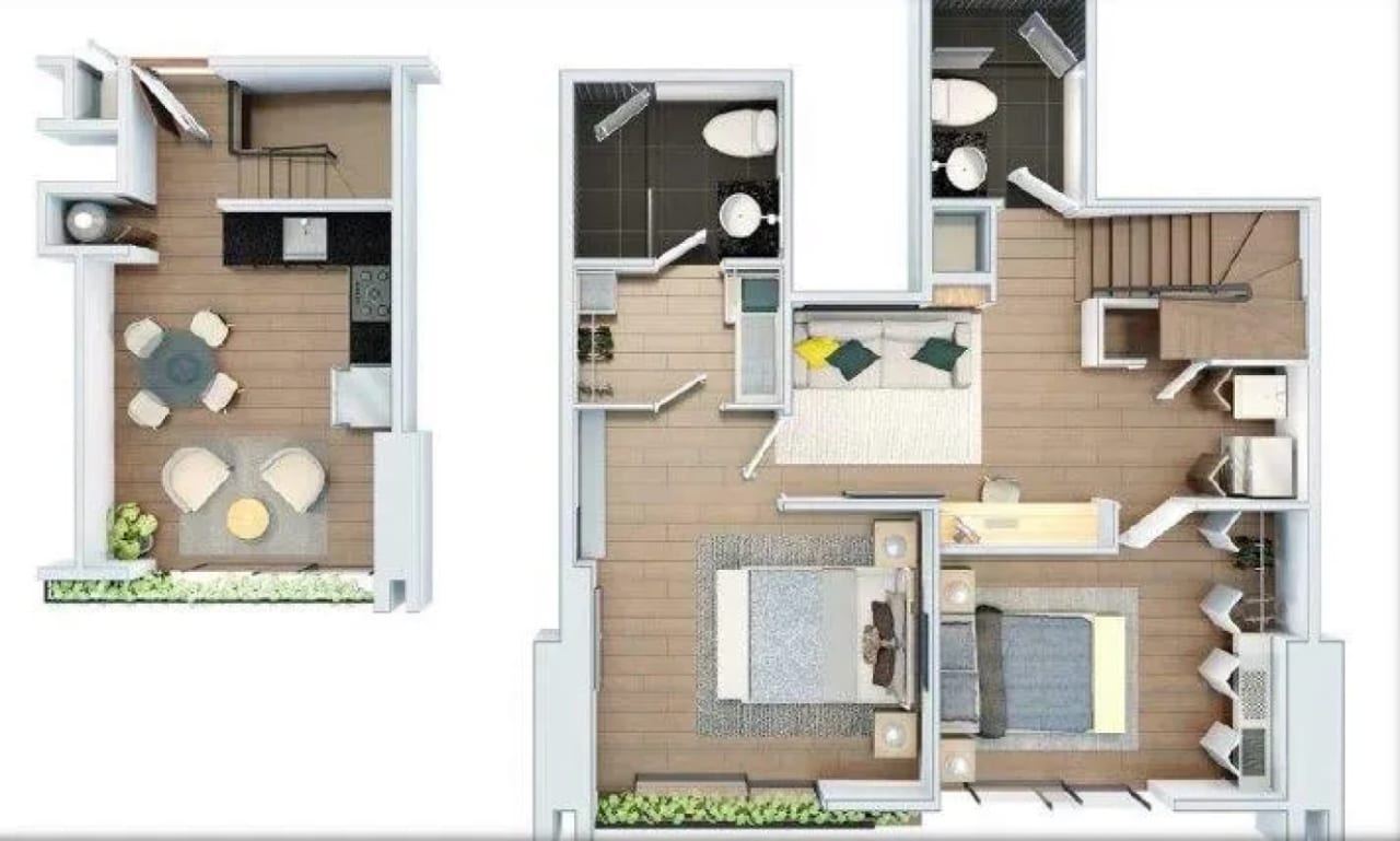 Apartamento de 2 niveles en zona 4 — foto 6 de 17