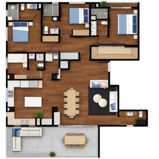 Apartamento con la comodidad de una casa en venta en zona 15  — miniatura 8 de 17